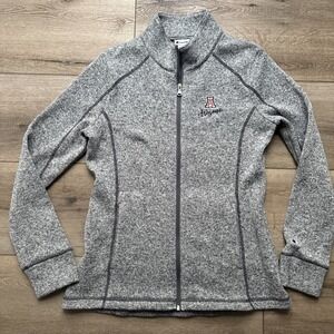 Champion Arizona Wildcats Full Zip‎ Jacket Womans Medium Gray NCAA #G40